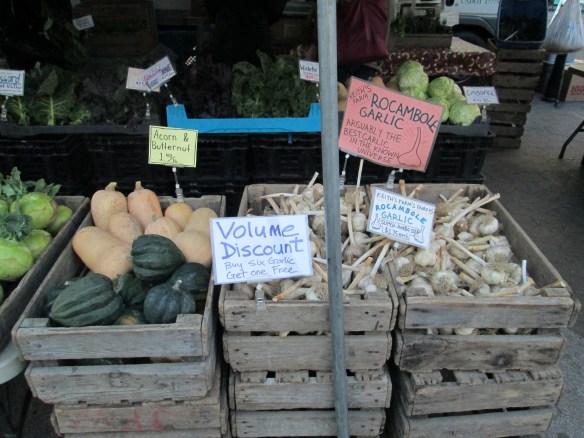 Roots crops - what remains of our produce.