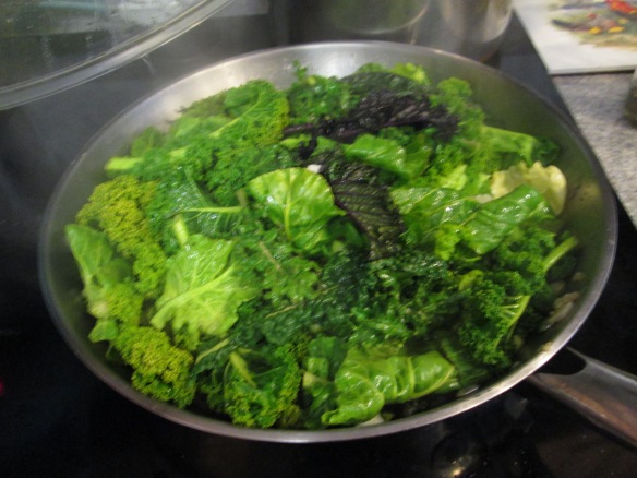 Christmas braising mix - it warms my heart to hear my family say they like kale. 
