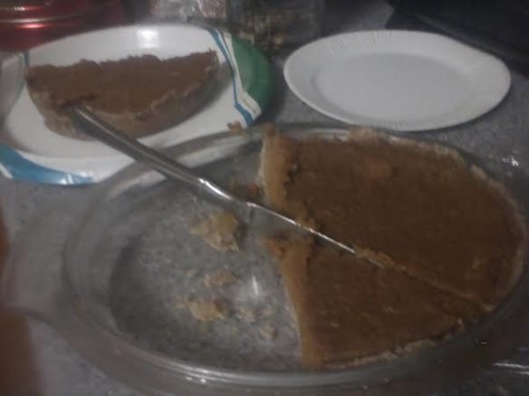 This pie was made from Crooked Row butternut squash, Excelsior farm eggs, Willow Haven Farm's donated milk, Red Cat Farm's local heritage grain flour, and spices from Health Habits, where I work. My farm friends are the best, no?